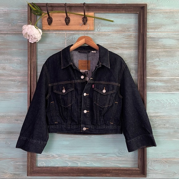 Levi’s Premium Loose Sleeve Trucker Jacket Gotta Dip Hemp - Picture 10 of 11